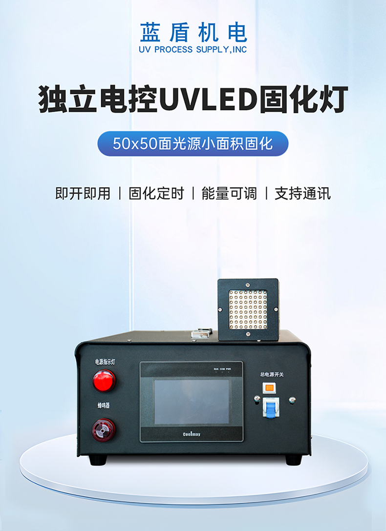喬丹—獨立電控50x50面光源365nm風冷UVLED固化燈P-5050詳情頁_01.jpg